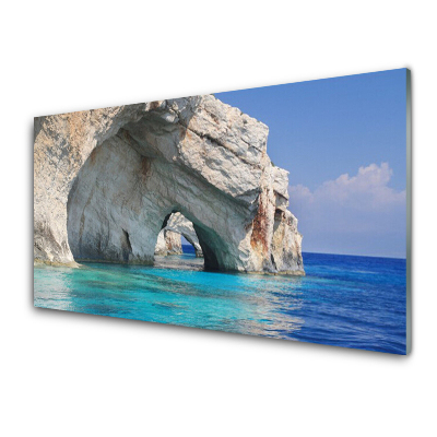 Skleněný obraz na zeď Krajina s vodou v oceánu
