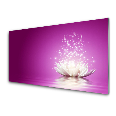 Luxusní skleněný obraz Lotosový květ