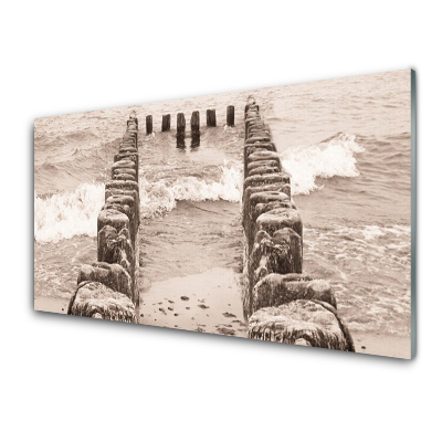 Obraz na skle Pláž u oceánu