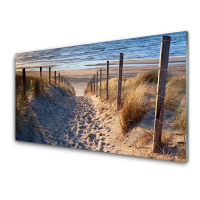 Luxusní skleněný obraz Cesta Mořská krajina