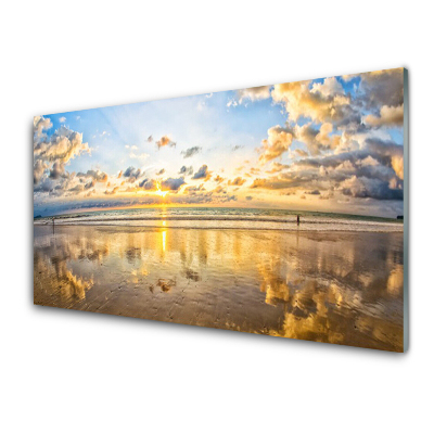 Luxusní skleněný obraz Odraz moře ve vodě Krajina