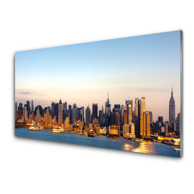Luxusní skleněný obraz Mrakodrapy a mrakodrapy