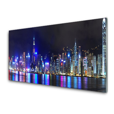 Luxusní skleněný obraz Světla města