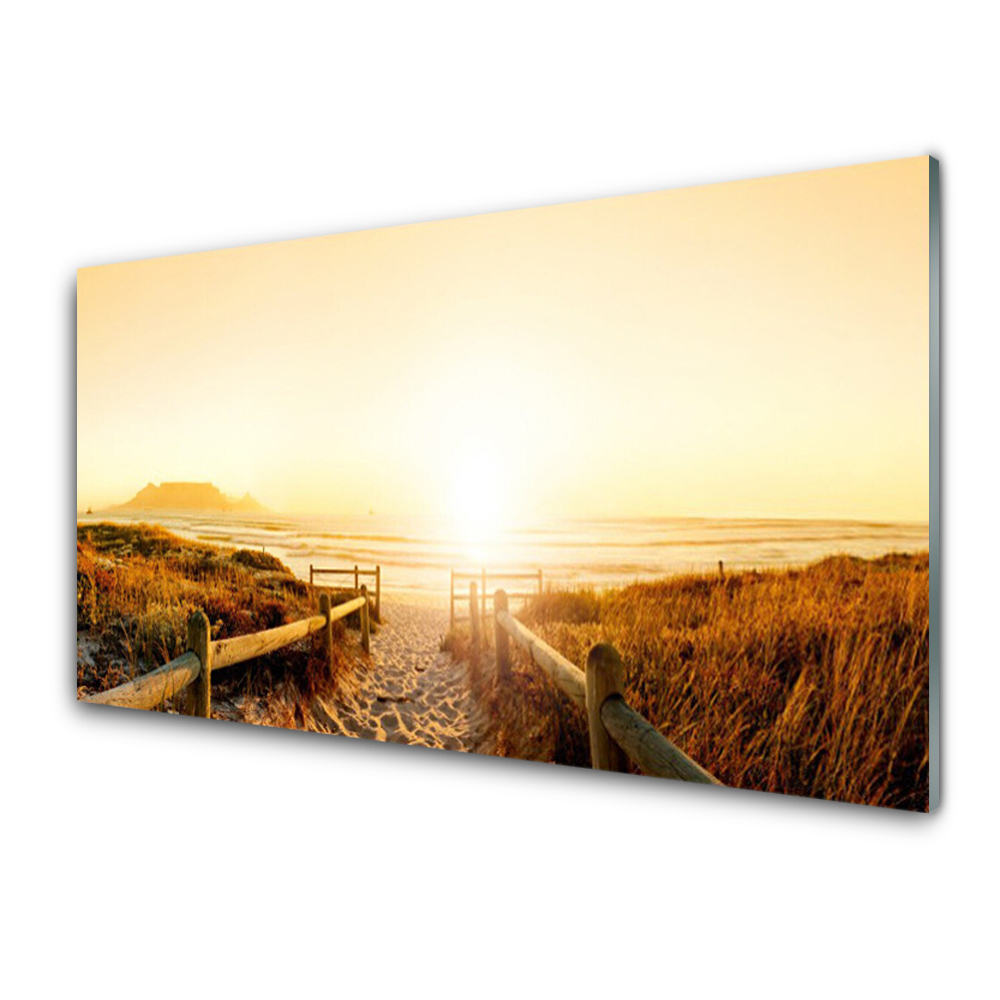 Obraz na skle Stezka na pláži