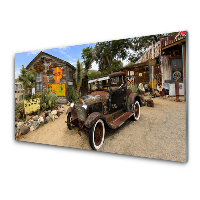 Obraz ze skla Staré auto