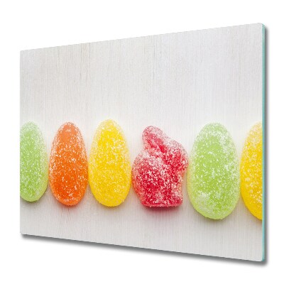 Krájecí prkénko skleněné Duhové želé fazole