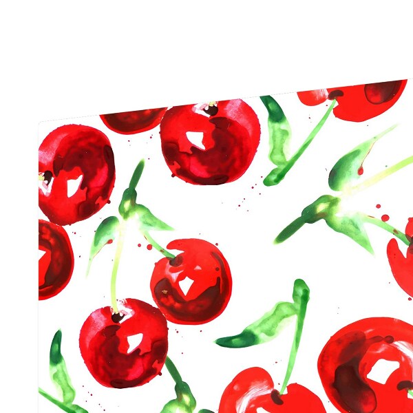 Skleněná krájecí deska Kreslené třešně