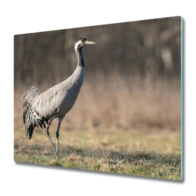 Skleněné krájecí prkénko Volavka pták