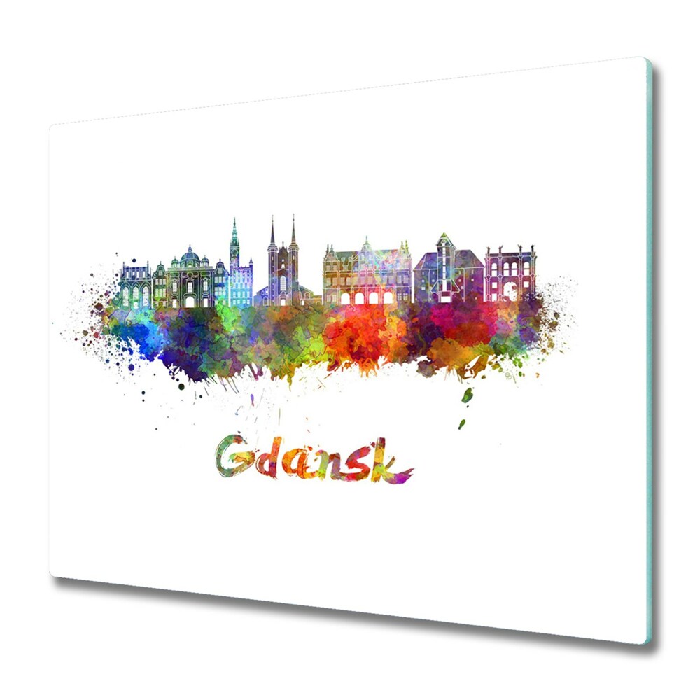 Skleněná deska do kuchyně Duhový Gdaňsk