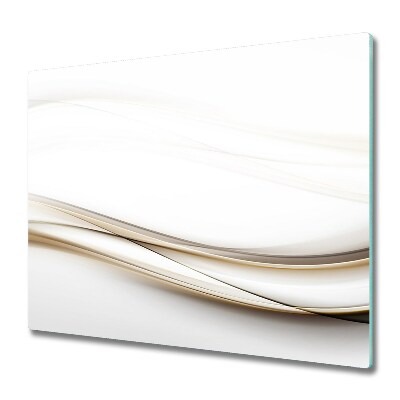 Skleněná krájecí deska Vzor béžových vln