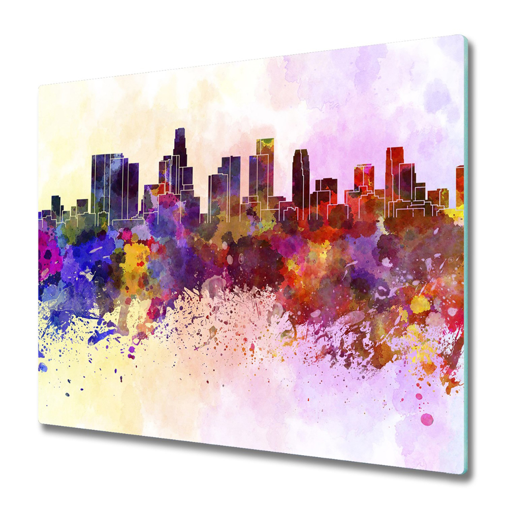 Skleněná deska do kuchyně Duhové Los Angeles