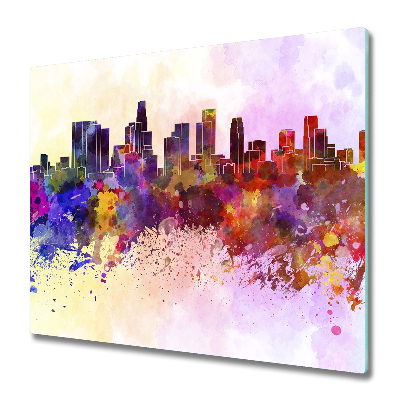 Skleněná deska do kuchyně Duhové Los Angeles