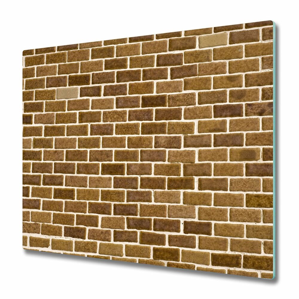 Skleněná deska do kuchyně Nová cihlová zeď