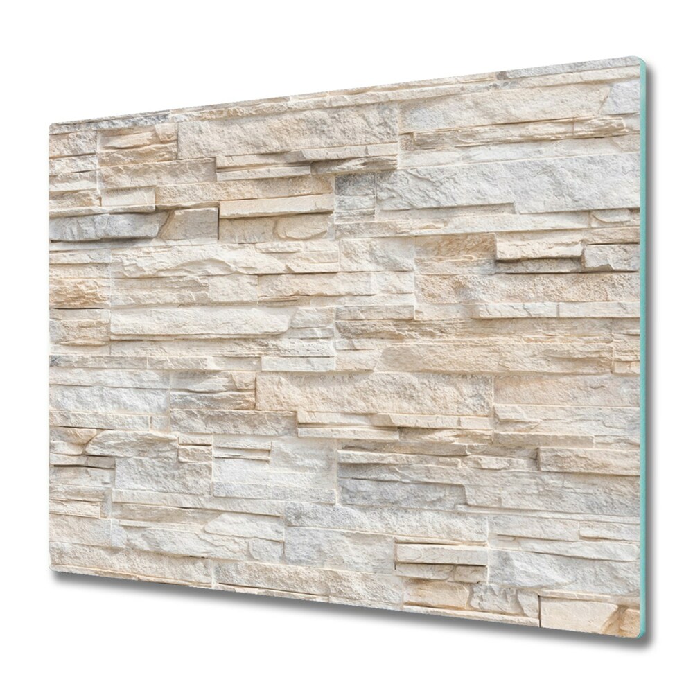 Skleněná deska do kuchyně Stěna z kamenných dlaždic