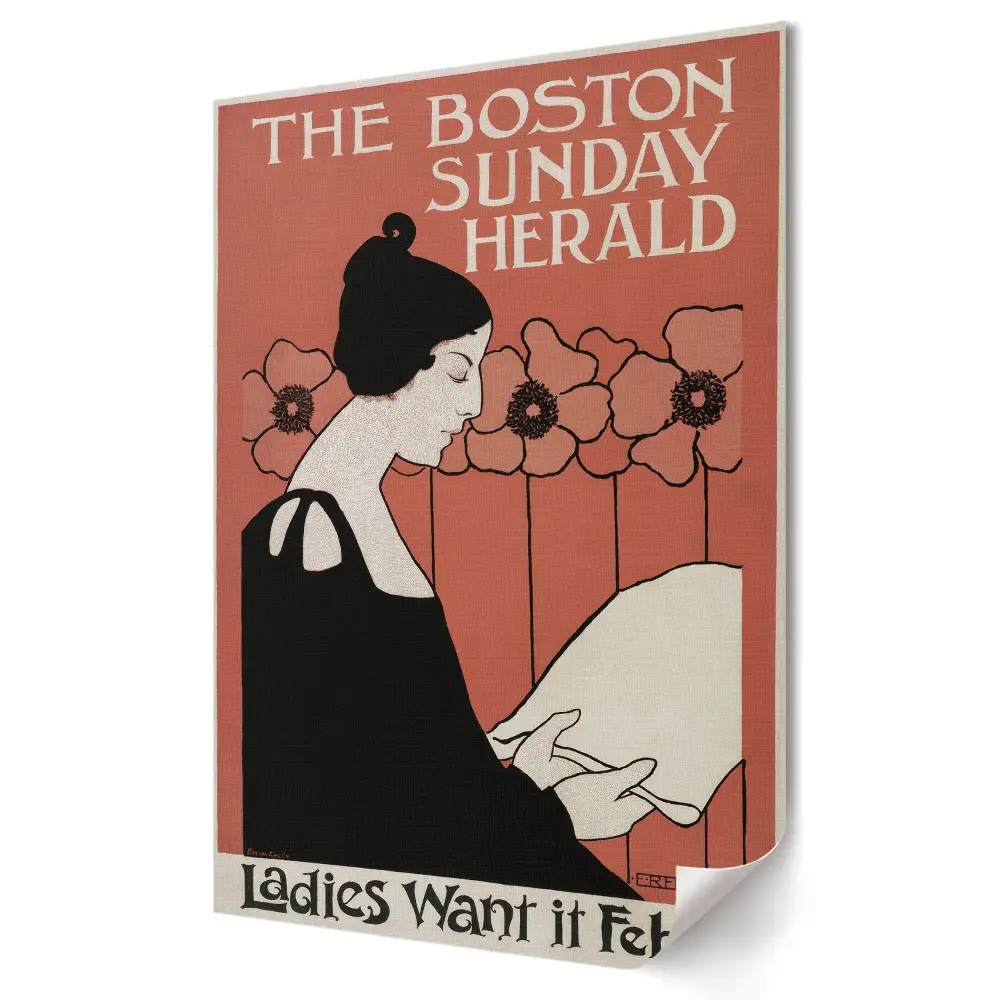 Obraz na plátně Stylová žena v Bostonu