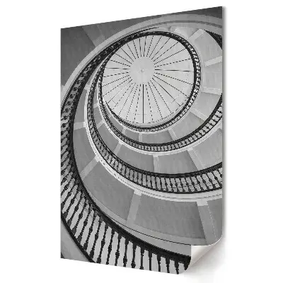 Nástěnný plakát Elegantní spirála v monochromatickém stylu
