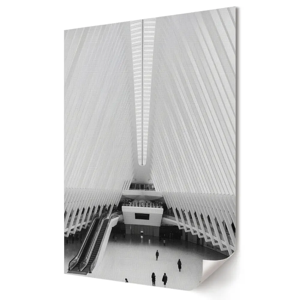 Nástěnná grafika na plátně Moderní architektura v monochromatických tónech