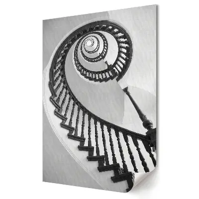 Nástěnný plakát Elegantní točité schodiště v monochromatickém stylu