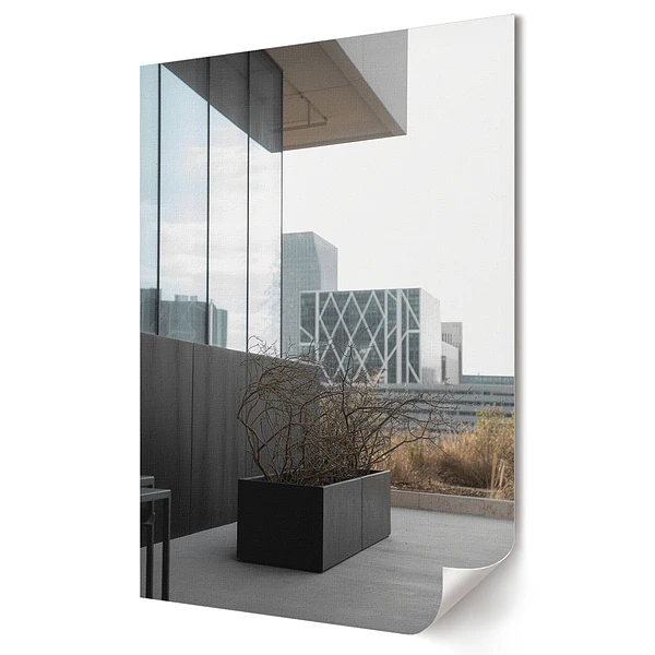 Nástěnná grafika na plátně Moderní architektura a minimalistický design