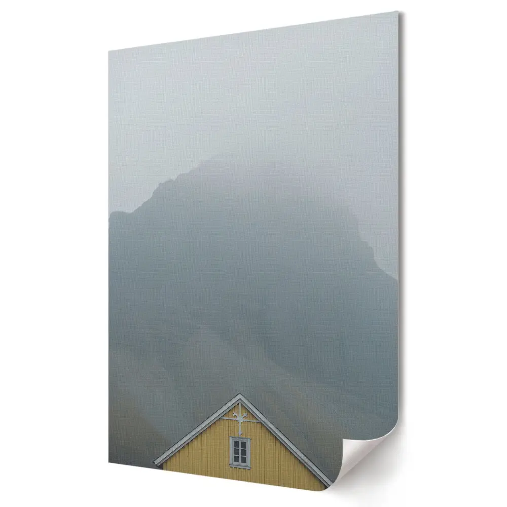 Nástěnná grafika na plátně Zlatá chata v Misty Mountain