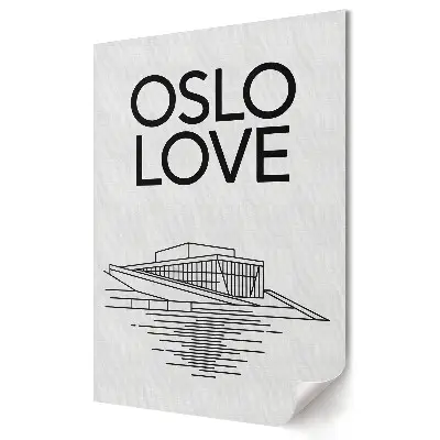 Plakát na zeď Oslo Láska v moderní architektuře