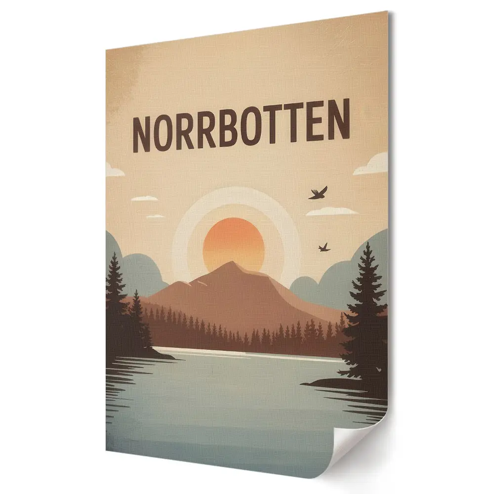 Moderní obraz na plátně Malebná krajina Norrbottenu