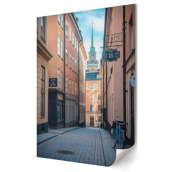 Moderní obraz na plátně Okouzlující uličky starého města