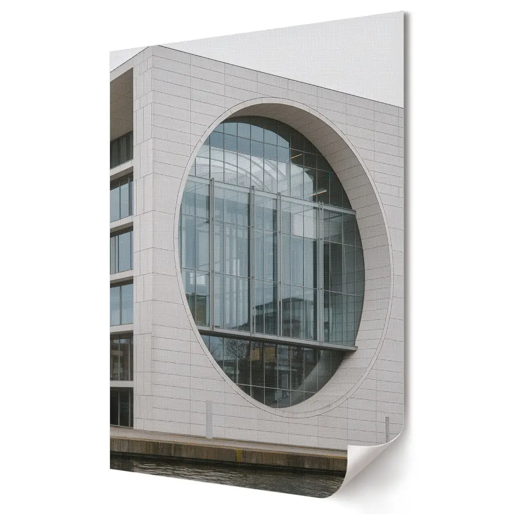 Tisk na plátno Moderní architektura s kruhovými detaily