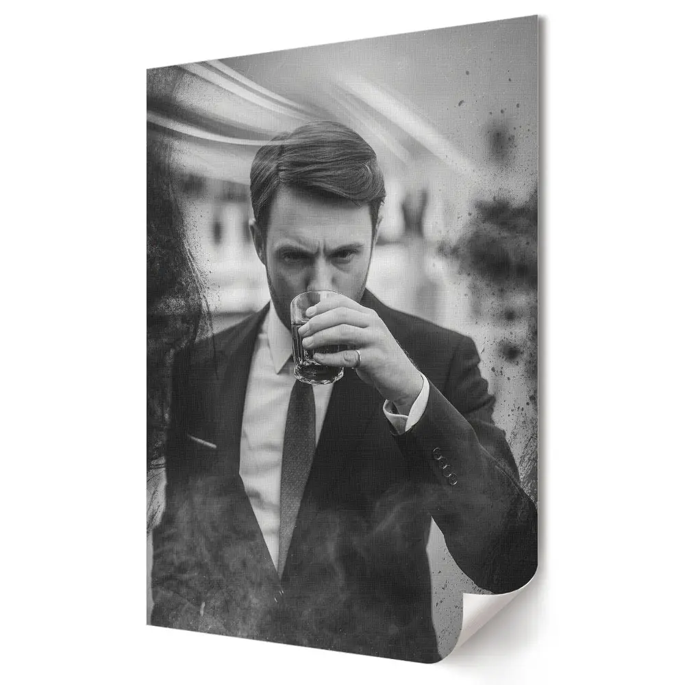 Plakát na zeď Elegance v černobílém provedení