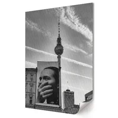 Obraz na plátně Berlín v černo-bílém provedení