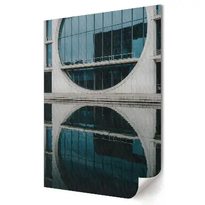 Obraz na plátně Moderní architektura odrážející se ve vodě