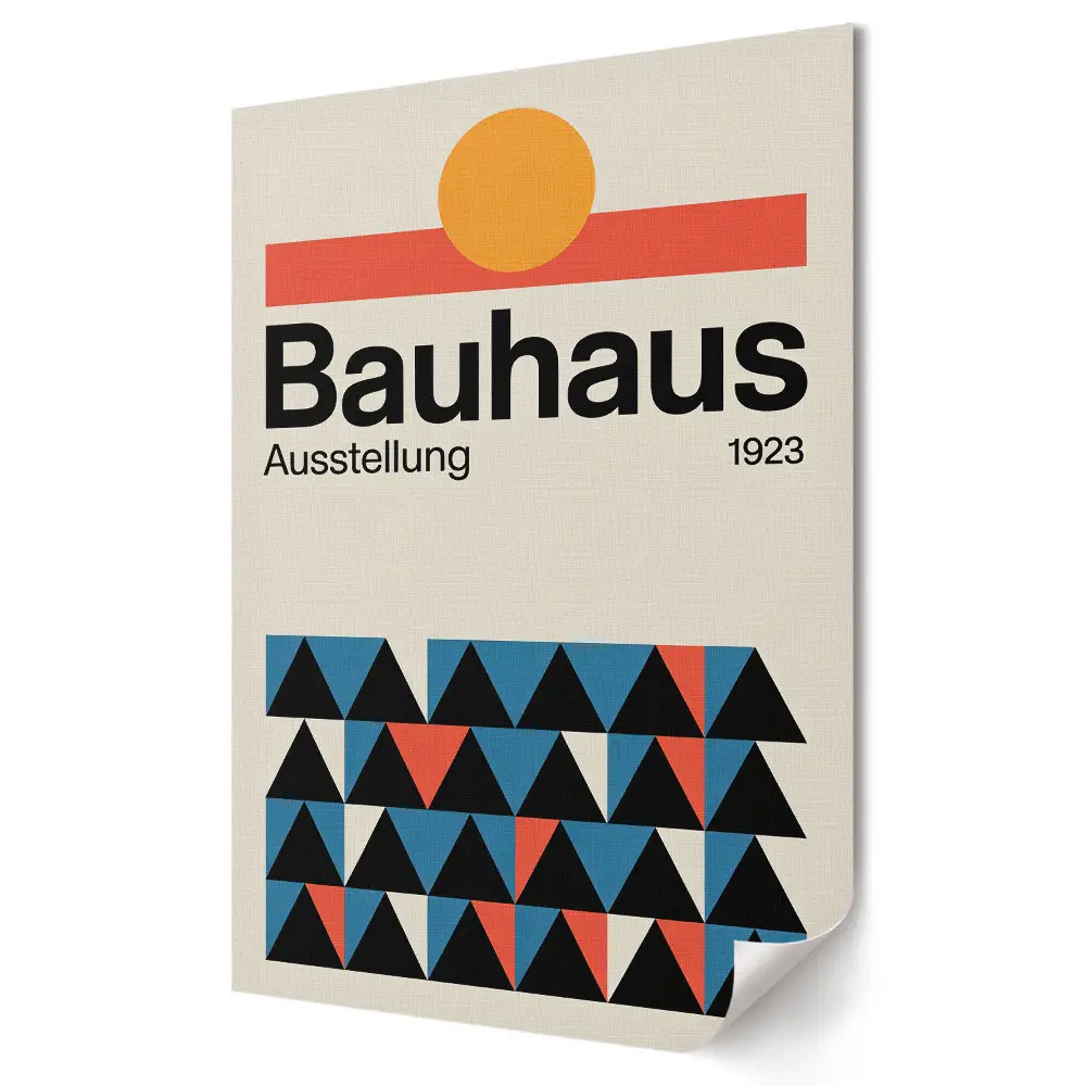 Plakát na zeď Bauhaus 1923 Geometrie a barva