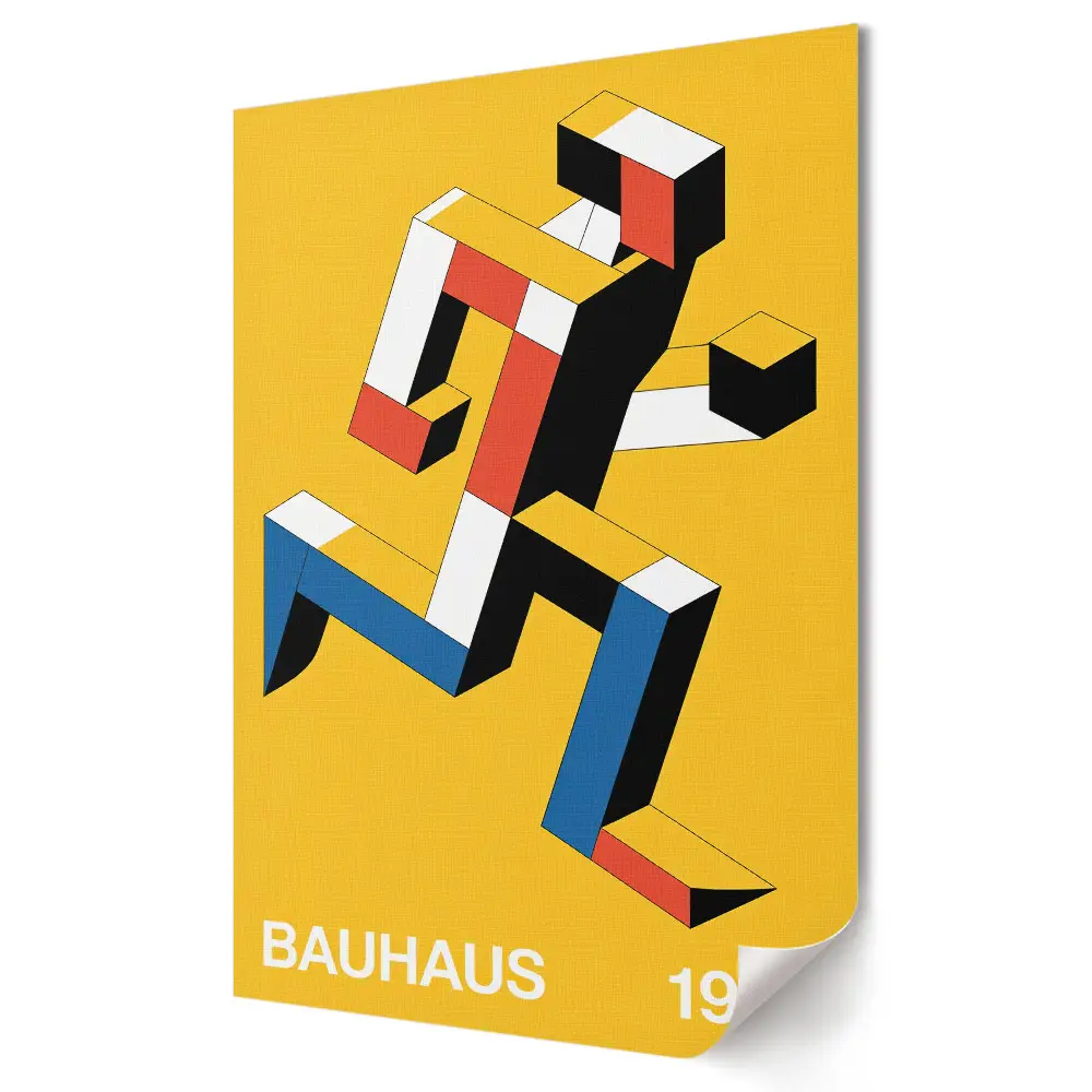 Plakát na zeď Bauhaus Pohyb a geometrie v barvě