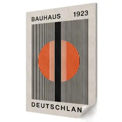 Nástěnná grafika na plátně Bauhaus 1923 Geometrie a barva