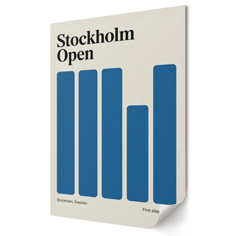 Nástěnná grafika na plátně Stylová grafika Stockholm Open