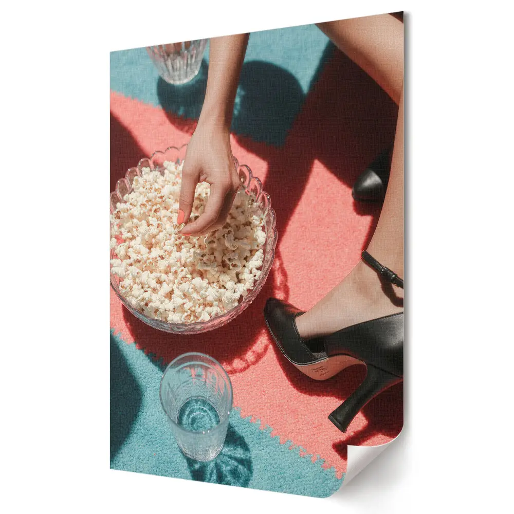 Moderní obraz na plátně Popcorn a elegance v letním slunci