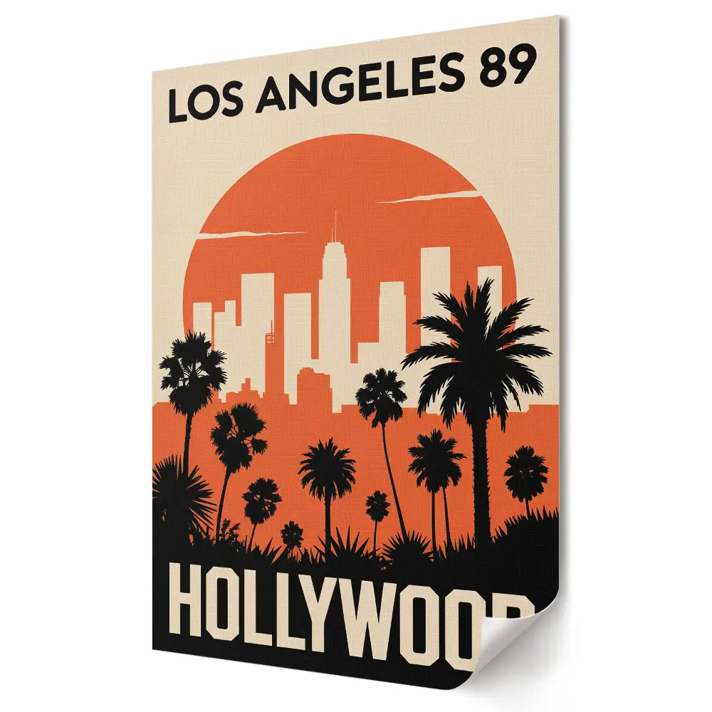 Moderní obraz na plátně Atmosférické Los Angeles 80. let
