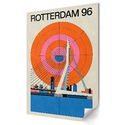Nástěnná grafika na plátně Moderní architektura Rotterdamu 96