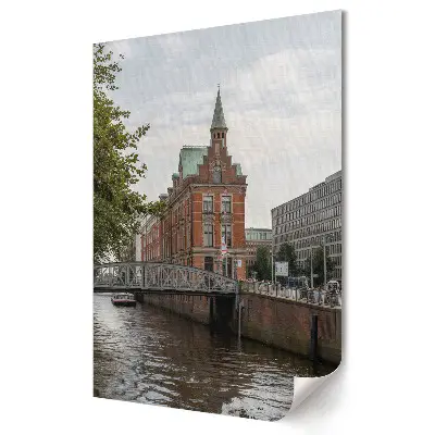 Tisk na plátno Historická architektura u řeky