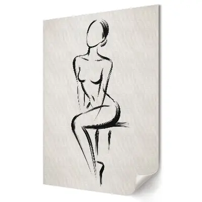Tisk na plátno Elegantní silueta v minimalistickém stylu