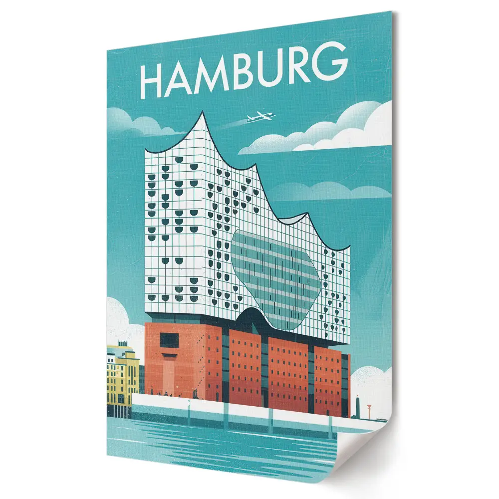 Obraz na plátně Moderní architektura Hamburku