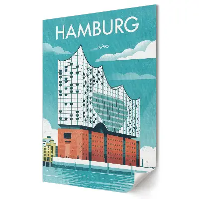 Obraz na plátně Moderní architektura Hamburku