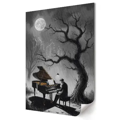 Moderní obraz na plátně Melancholie v měsíčním světle