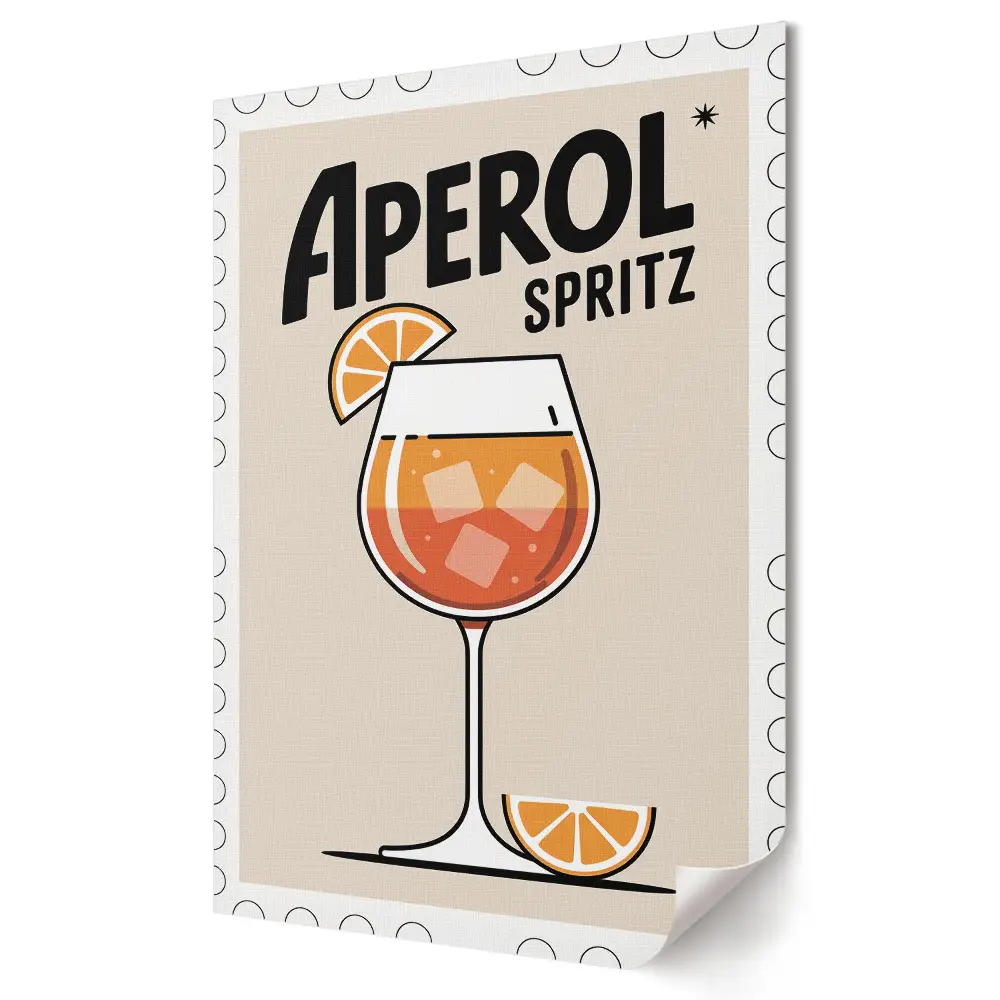 Nástěnná grafika na plátně Osvěžující Aperol Spritz na slunci