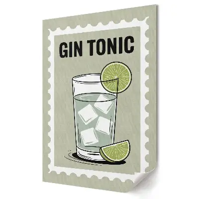Plakát na zeď Osvěžující gin s limetkou