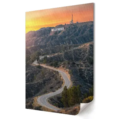 Nástěnný obraz na plátně Západ slunce nad Hollywoodskými kopci
