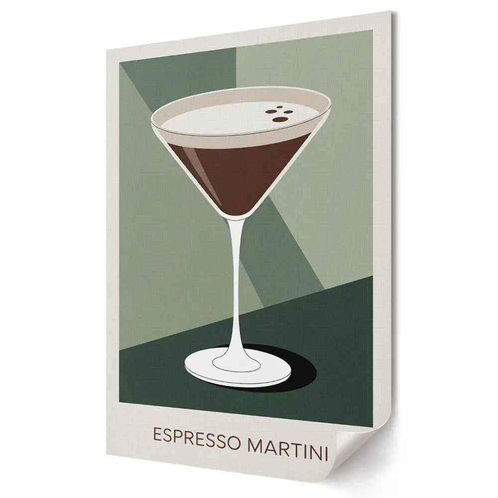 Moderní obraz na plátně Elegance espresso martini
