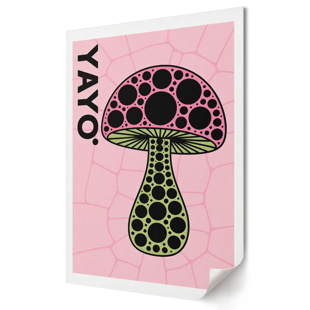Moderní obraz na plátně Barevná ilustrace hub od YAYO