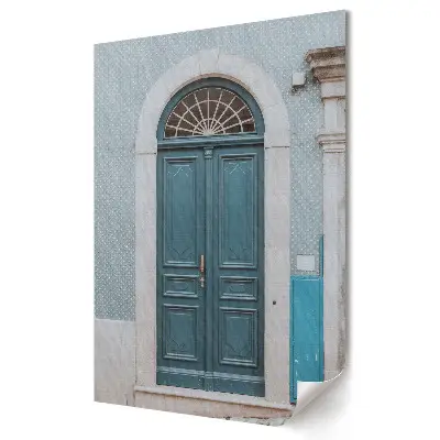 Nástěnný plakát Elegantní modré dveře v architektuře