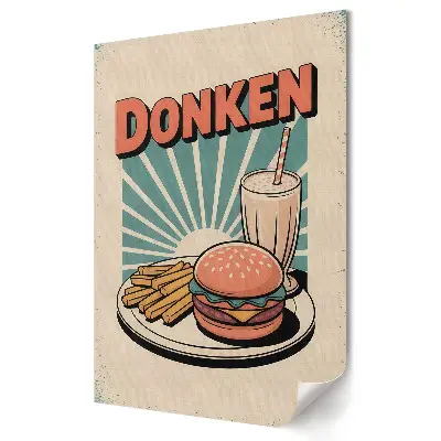 Moderní obraz na plátně Klasické jídlo s retro nádechem